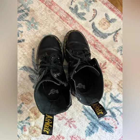 Dr.Martens Jadon Smooth Leather Platform Boots - Picture 6 of 9